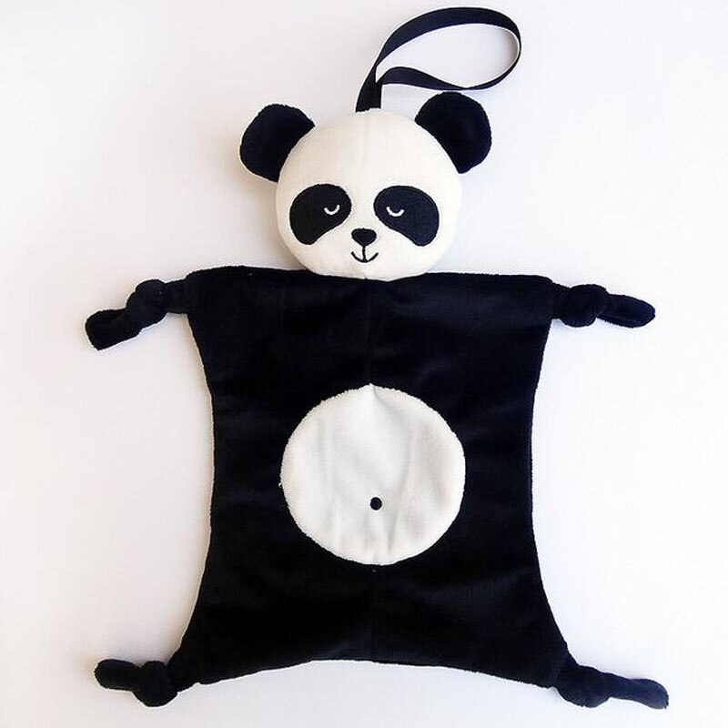 Babys Plüsch Beruhigende Spielzeug Sicherheit Decke Baby Spielzeug Beruhigende Handtuch für Baby Pflege Ebene bilden Neugeborene Blankie Beruhigende Handtücher: Panda