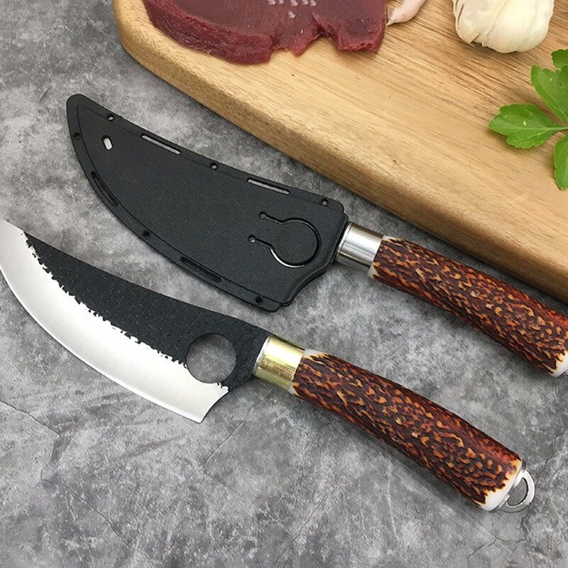 Razor Sharp Handmade Butcher Knife Cleaver Kitchen Boning Knife Vegetables Meat Chopping Knife