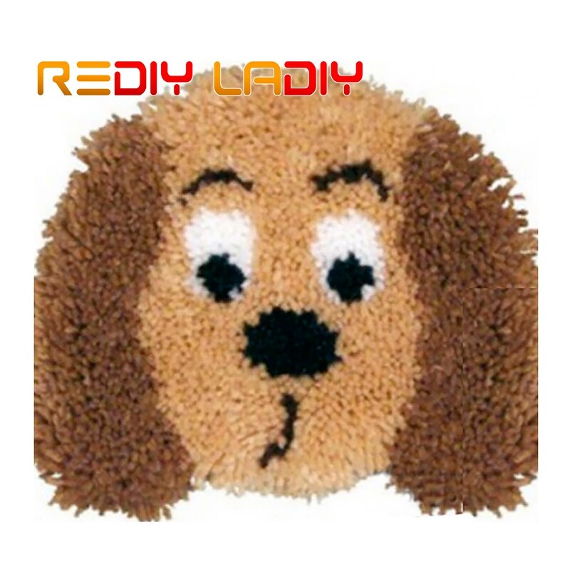 Salpa koukku matto sarjat virkkaus matto matto värikäs pöllö akryylilanka esipainettu kangas tyyny matto virkattu kuvakudos sohva sisustus: Zd614