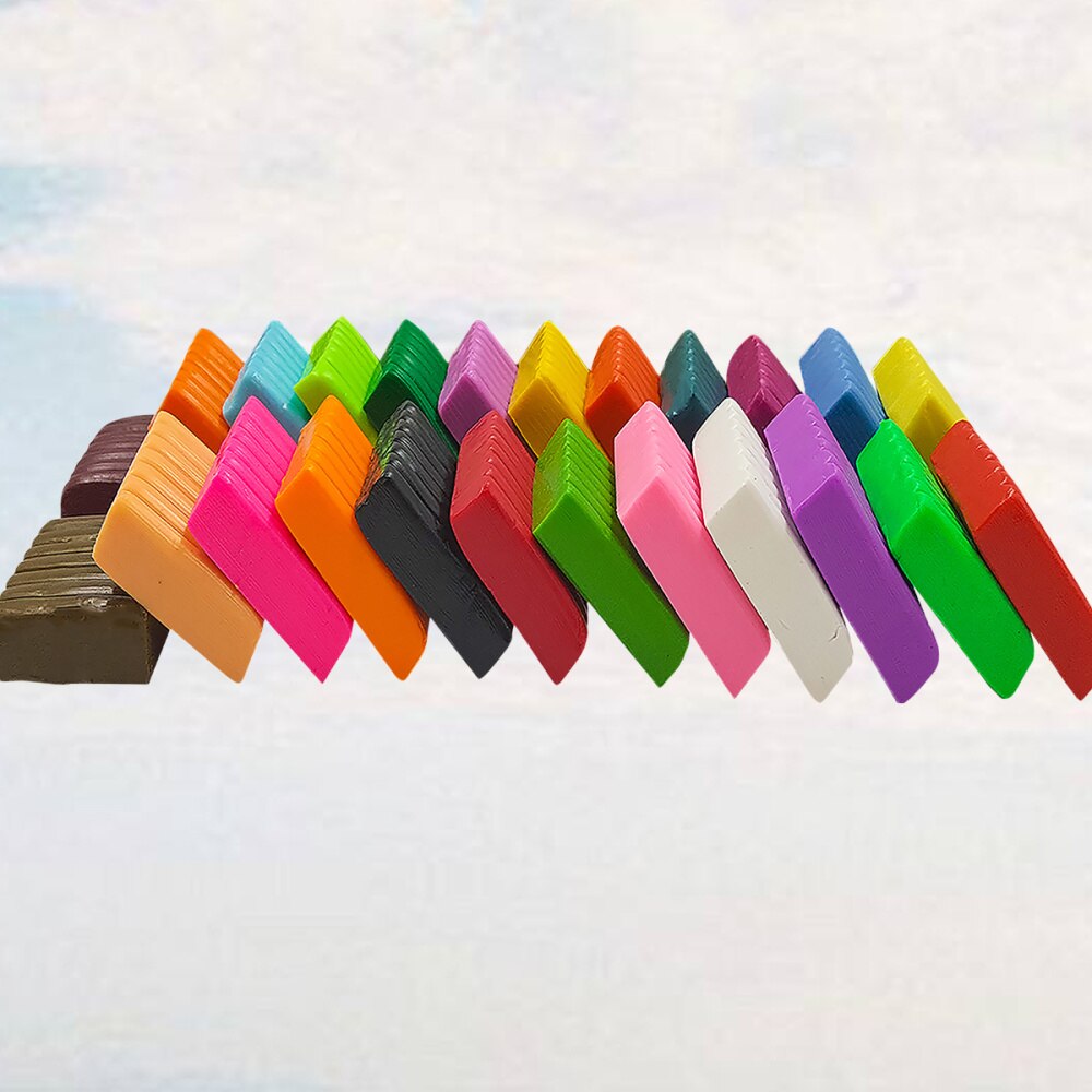 1 zestaw 24 kolorów piec robić pieczenia gliny modelina DIY zestaw modelowanie klocki gliniane z narzędziami dla dzieci dziecko