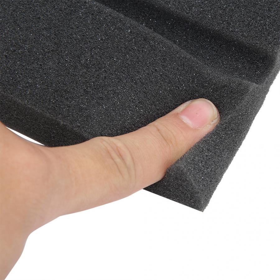 6Pcs 25x25x2cm Soundproofing Foam Acoustic Panels Piano Room Recording Studio Sound-Absorbing Sponge