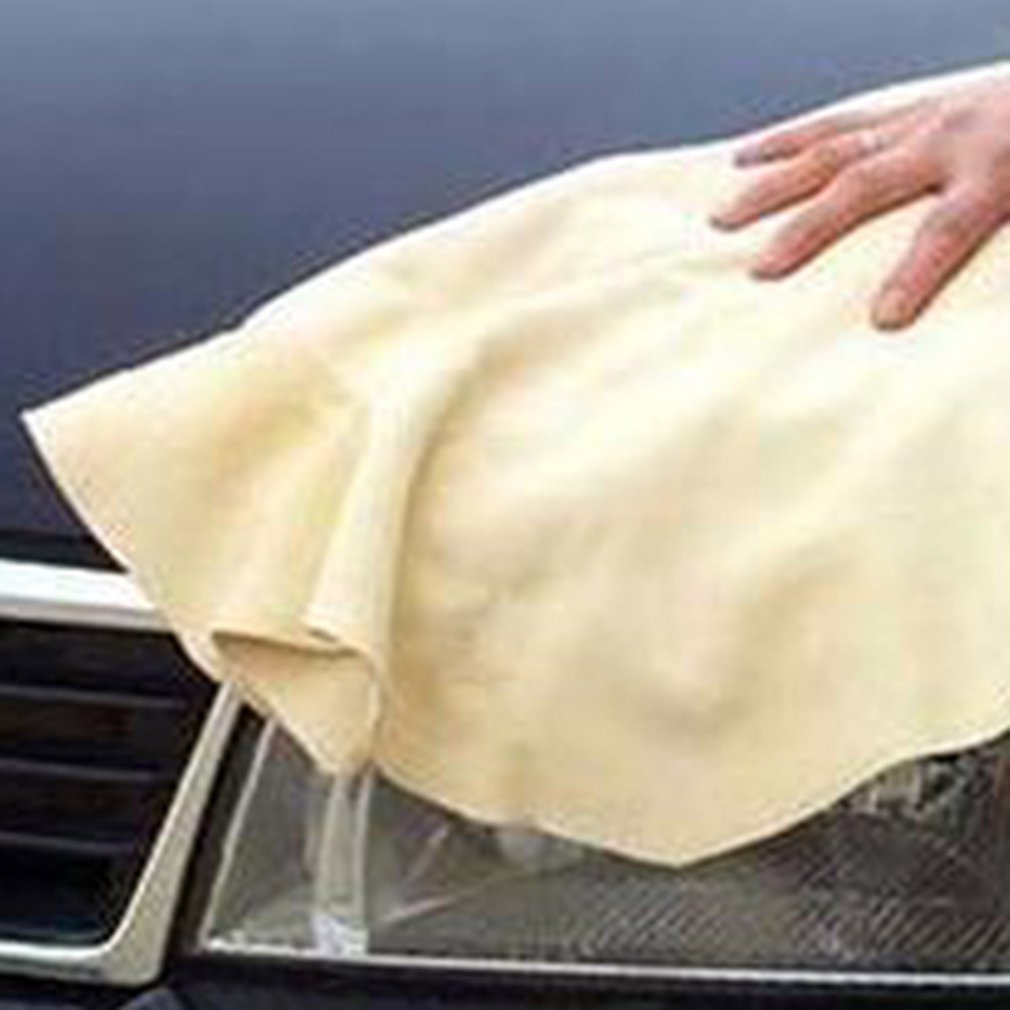 Natuurlijke Zeem Auto Schoonmaakdoekje Wassen Suede Absorberende Handdoek