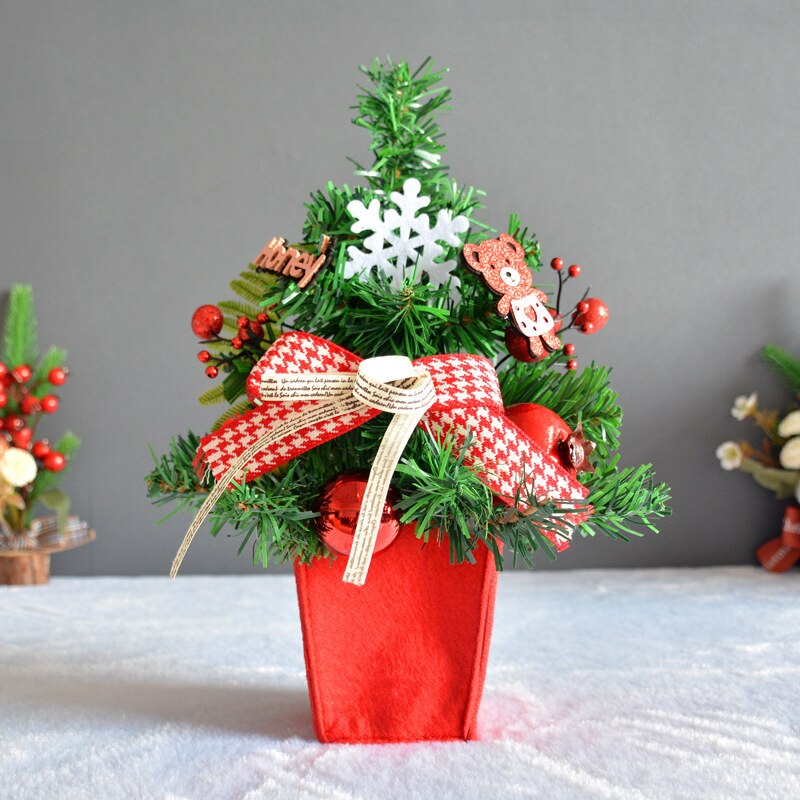 60cm mini juletræ med lys bell kegler år dekor jul jul bolig dekoration festival fest desktop dekoration: Lysegul