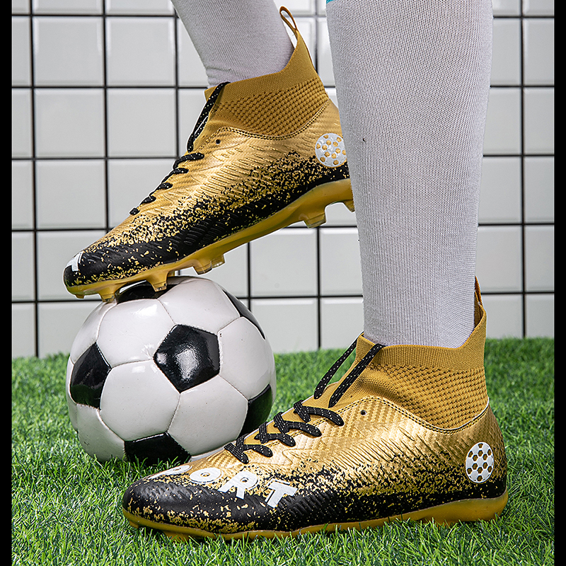Goldene Fußballschuhe für Herren, große Größe 46, TF/AG, Herren-Fußballschuhe, draussen-Ausbildung, Fußballschuhe, Herren-Futsal-Schuhe, Botas de Futbol