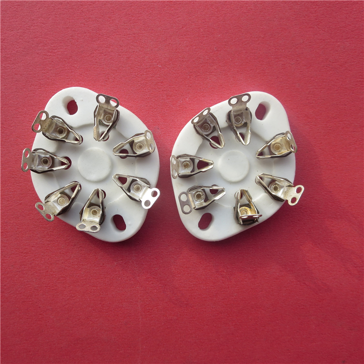 2PCS 7pin U7G Ceramic vacuum tube socket for Fr 813 FU-13 4B27 5-125B 8001 Vintage amplifier DIY Panel Chassis Mount