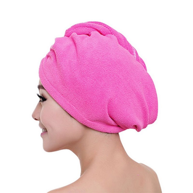 Femmes filles dame cheveux serviette cheveux Turban microfibre séchage rapide Salon serviette salle de bain accessoires enveloppé cheveux chapeau chapeau