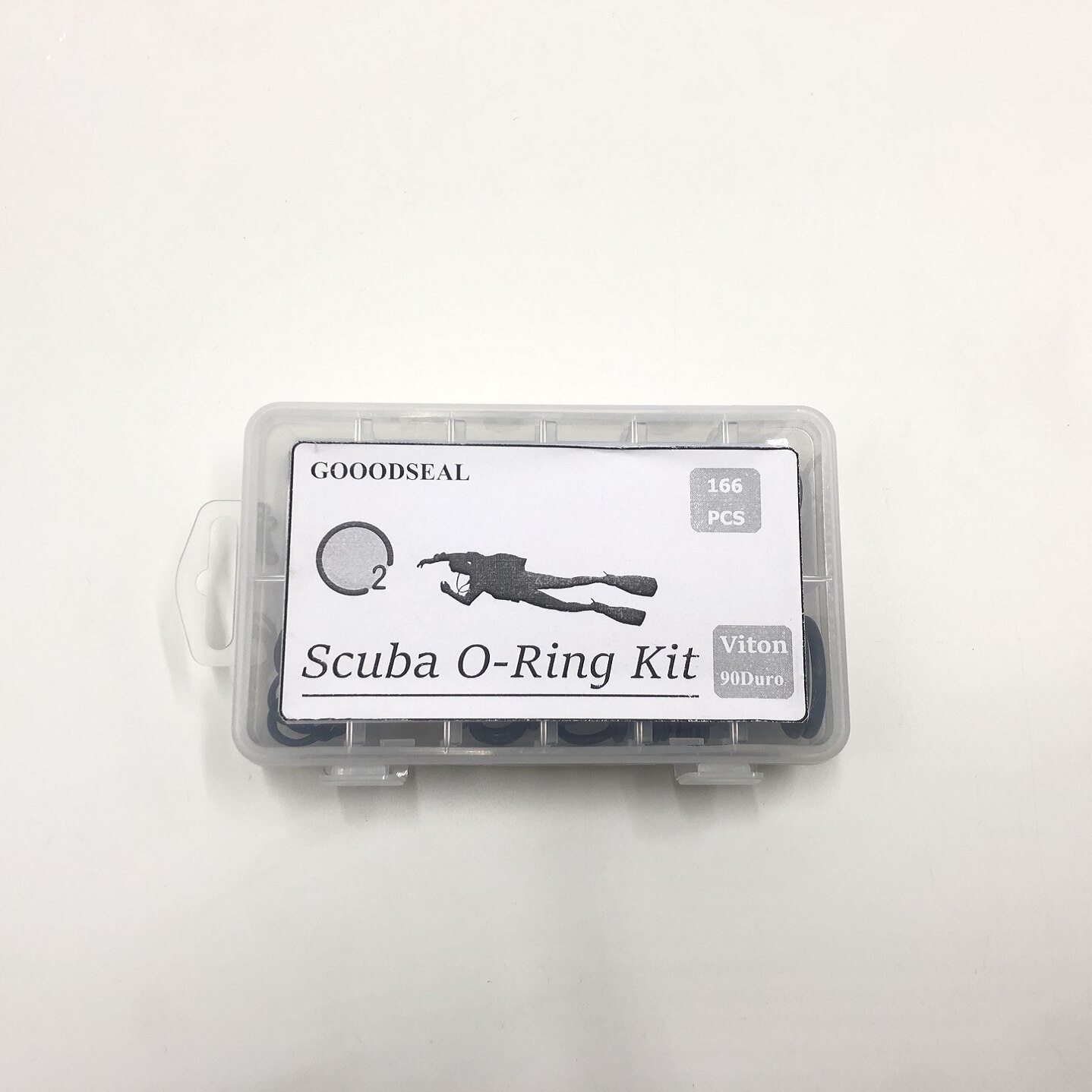Kit de juntas tóricas de buceo Viton 90, 12 tamaños en 166 piezas, regulador de válvula de tanque, juntas selladas
