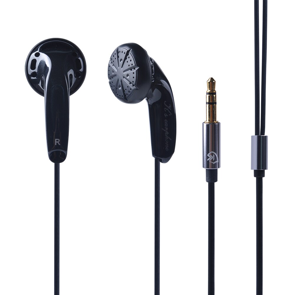 Ak K 'S Oortelefoon 300ohm Impedantie In Ear Oortelefoon 3.5Mm Connector Oordopjes 300 Ohm Oordopjes Platte Hoofd Plug Oordopjes doden Monnik Oordopjes: Black