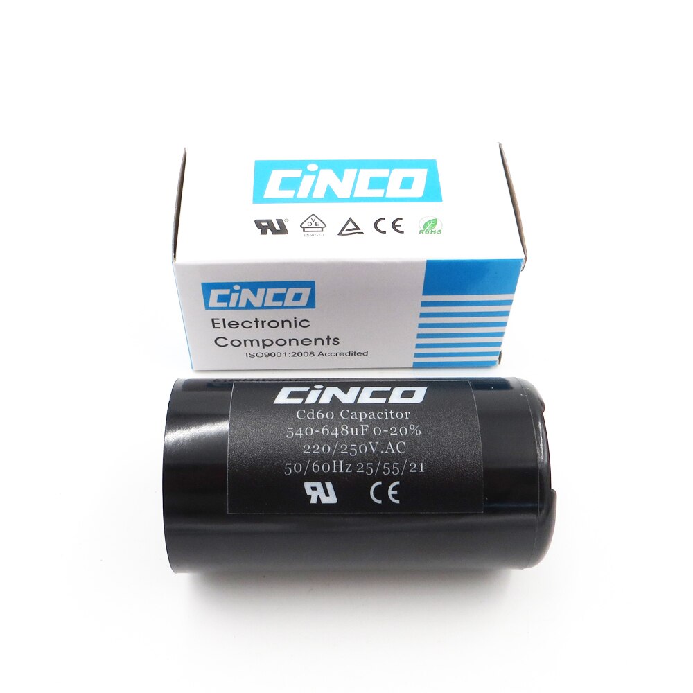 540-648MFD 220V 250V 275V CD60 Air Compressor Washing Machine Start Capacitor 540-648 mf uf Compressor 220VAC 250VAC