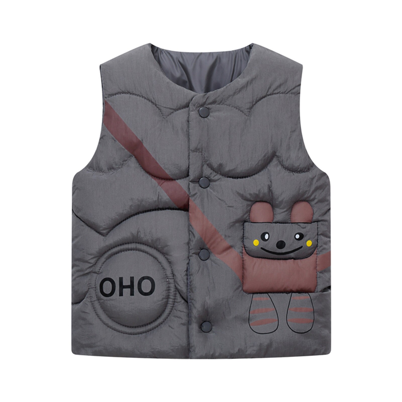 Peuter Jongen Meisje Vesten Mouwloze Winter Jas Voor Meisje Cartoon Outdoor Vest Uitloper Kids Kleding Outfits