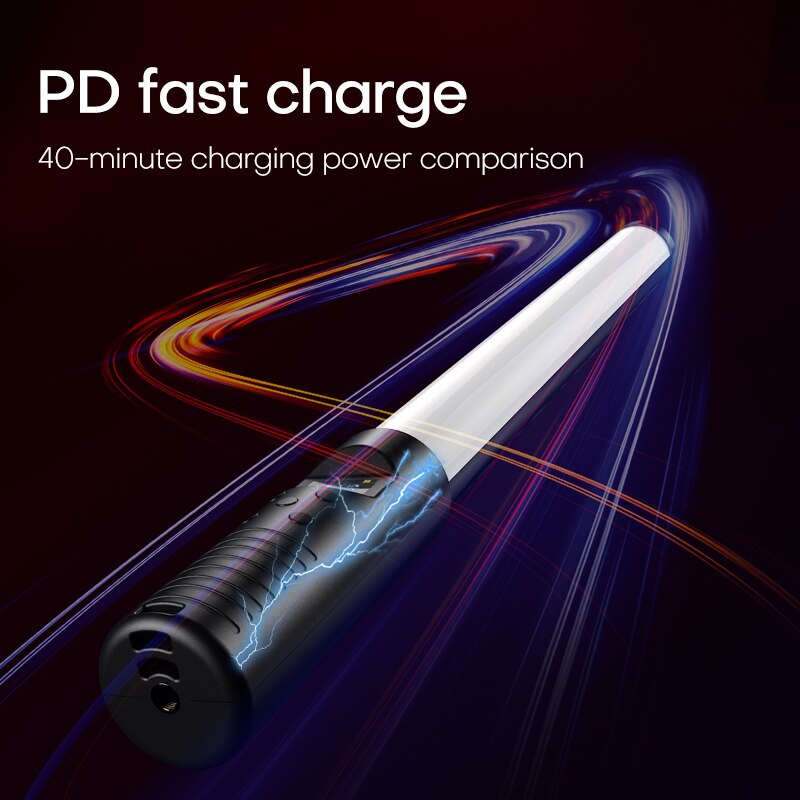 RGB Light Stick Wand With Remote Control Tripod Handheld LED Colorful Lamp With Built-in Rechargable Battery Photography Selfie