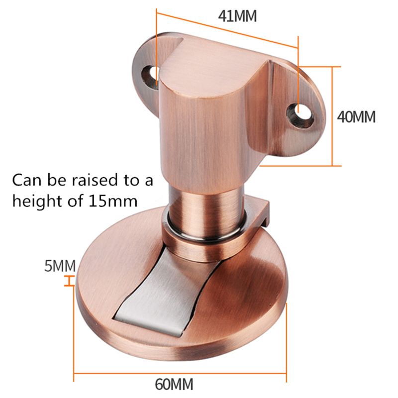 Adjustable Door Holder Zinc alloy Magnetic Nail-free Sticker Water-proof Door Stop Home Furniture Door Hardware