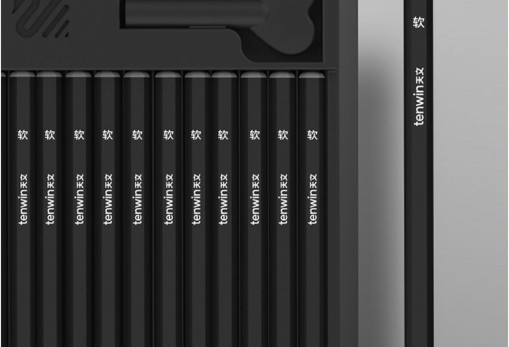 12pc/set Charcoal pencil Set Wood Charcoal pencil Student Art Sketch Painting Supply for adult kids Draw graphic pencil set tin