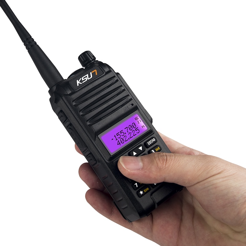 Ksun X-UV1D walkie talkie 8w vhf uhf banda dupla 136-480mhz rádio handheld em dois sentidos do transceptor cb do rádio do presunto do comunicador do hf