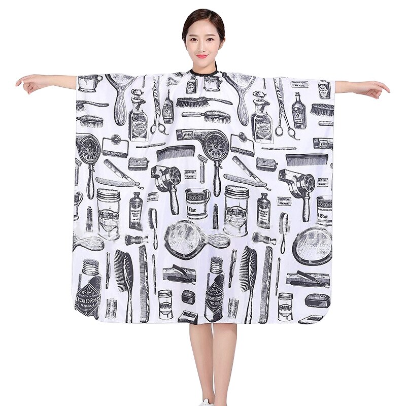 Hair Cloth Waterproof Hair Dresser Breathable Hairdressing Cape Portable Hairdresser Cape Home Barber Cape Salon Cape Gown