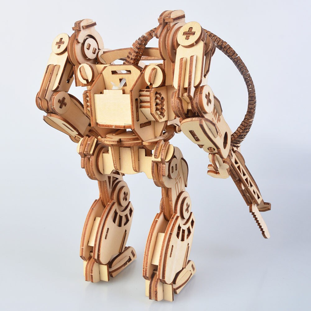 3D Puzzel Houten Cartoon Zelf-assemblage Speelgoed Kids Diy Woodcraft Bouwpakket Assemblage Speelgoed Hersenen Spel Drie-Dimensionale puzzel