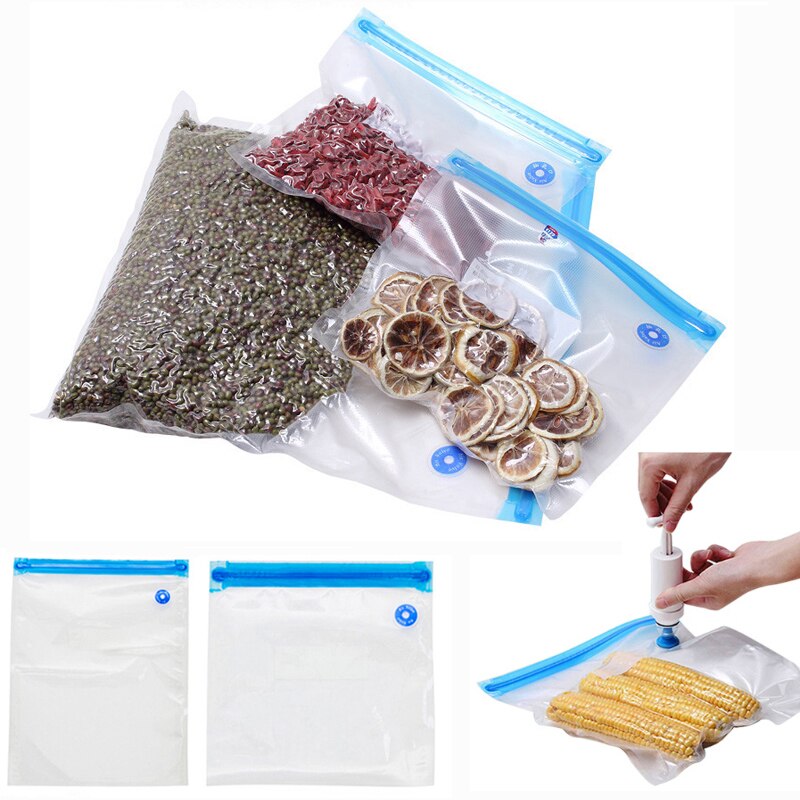 Food Vacuum Compression Bag Air Valve Vacuum Bag Texture Vacuum Bag Food Preservation Bag Kitchen Storage Bag Home Convenient