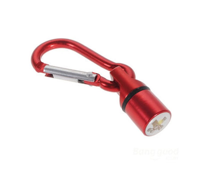 Safe Aluminum Dog Cat Pet Safety Flashing Flash LED Light Collar Tag Waterproof: Red