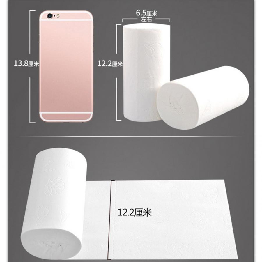 4 Layers Thickened Wood Pulp Disposable Soft Tissue Toilet Paper for Hotel Home Restaurant Toilet Tissue Holder Roll Papers