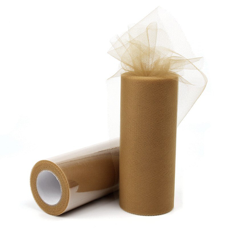 Fengrise 15cm 25 verftet organza stoff rull diy kunstige blomster bryllup bil bursdag dekorasjon tyll ruller pom poms fest: måke