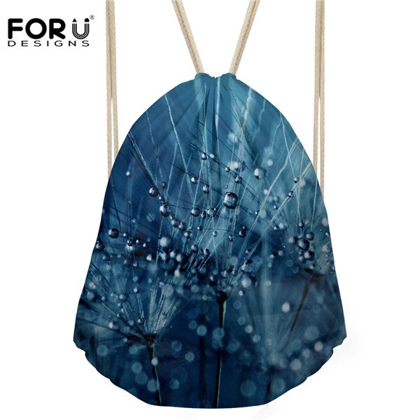 Forudesigns trekkoordtas voor dames, s 3d bladeren bedrukt, dagrugzak voor dames, kleine reistas voor kinderen, inpaktassen, mochila deporte: Cc4133 z 3