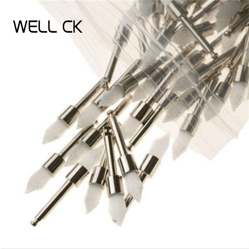 100 Stks/set Tandheelkundige Materialen Polijsten Borstel Kleur Profylaxe Wit Nylon Flap Taper Tandheelkunde Odontologia Klink Taper Tandarts