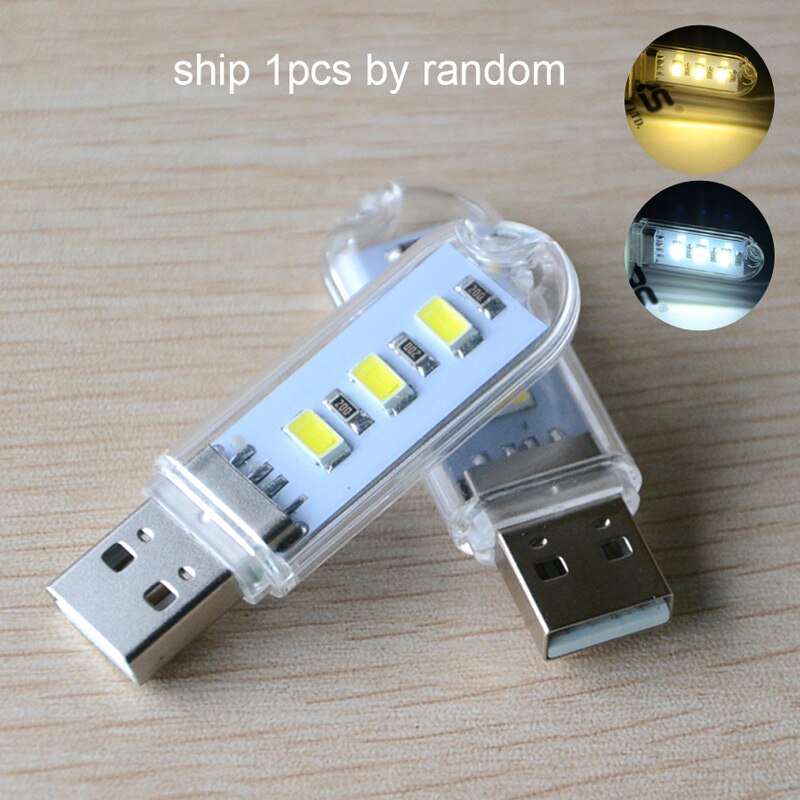 Mini Usb Led Boek Licht Leeslamp Flexibele Usb Lamp Bureau Tafel Lampen Voor Pc Notebook Power Bank Kind Student leeslamp: 3LED USB