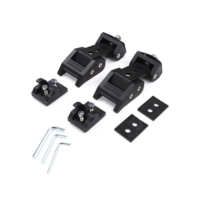 SHINEKA Locks &amp; Hardware For Jeep Wrangler TJ 1997-2006 Black Car Engine Hood Latch Catch Cover For Jeep Wrangler TJ Accessories: black A