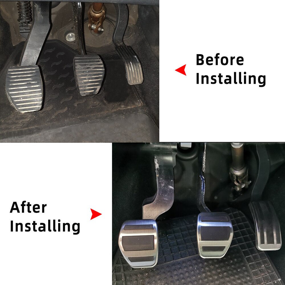 Lilmanta – couvercle de protection pour pédales de frein à gaz, pour voiture, pour Peugeot 207 301 307 208 308 408 CC AT MT, pièces détachées