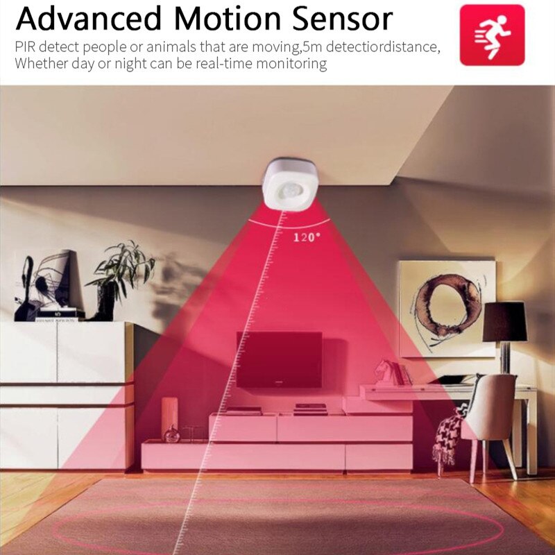 Tuya Smart ZigBee PIR Motion Sensor Detector Smart Home Wireless Body Infrared Sensor Security Burglar Alarm Sensor APP Control