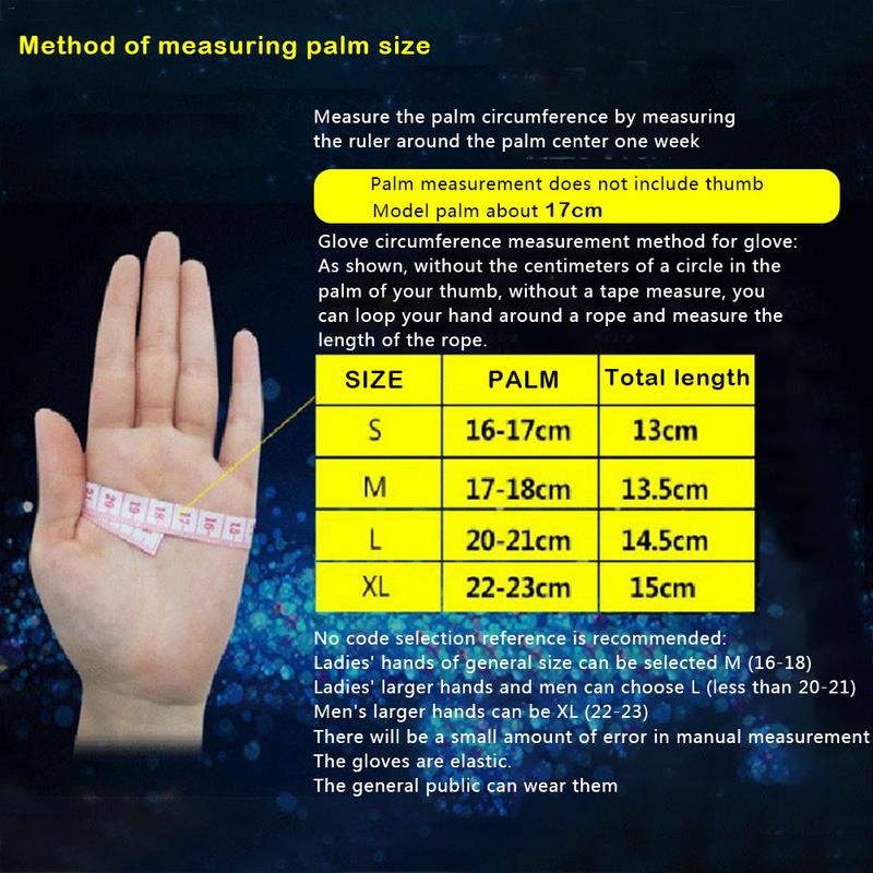 1 Pair Cycling Anti-skid Touch-screen Winter Spring Sports Thermal Gloves Men And Women Grab Velvet Thin Reflective Gloves