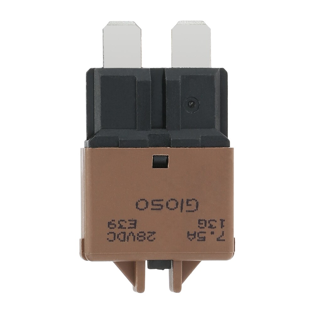 F446 7.5A Manual Reset Circuit Breaker Blade Fuses with Button for Car Truck Motorcycle