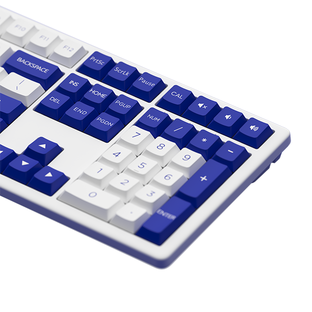 AKKO MX108 Schwarz Weiß BT 5.0 USB Wireless 2,4G PBT Tastenkappen Schere Tastatur und Maus Combo