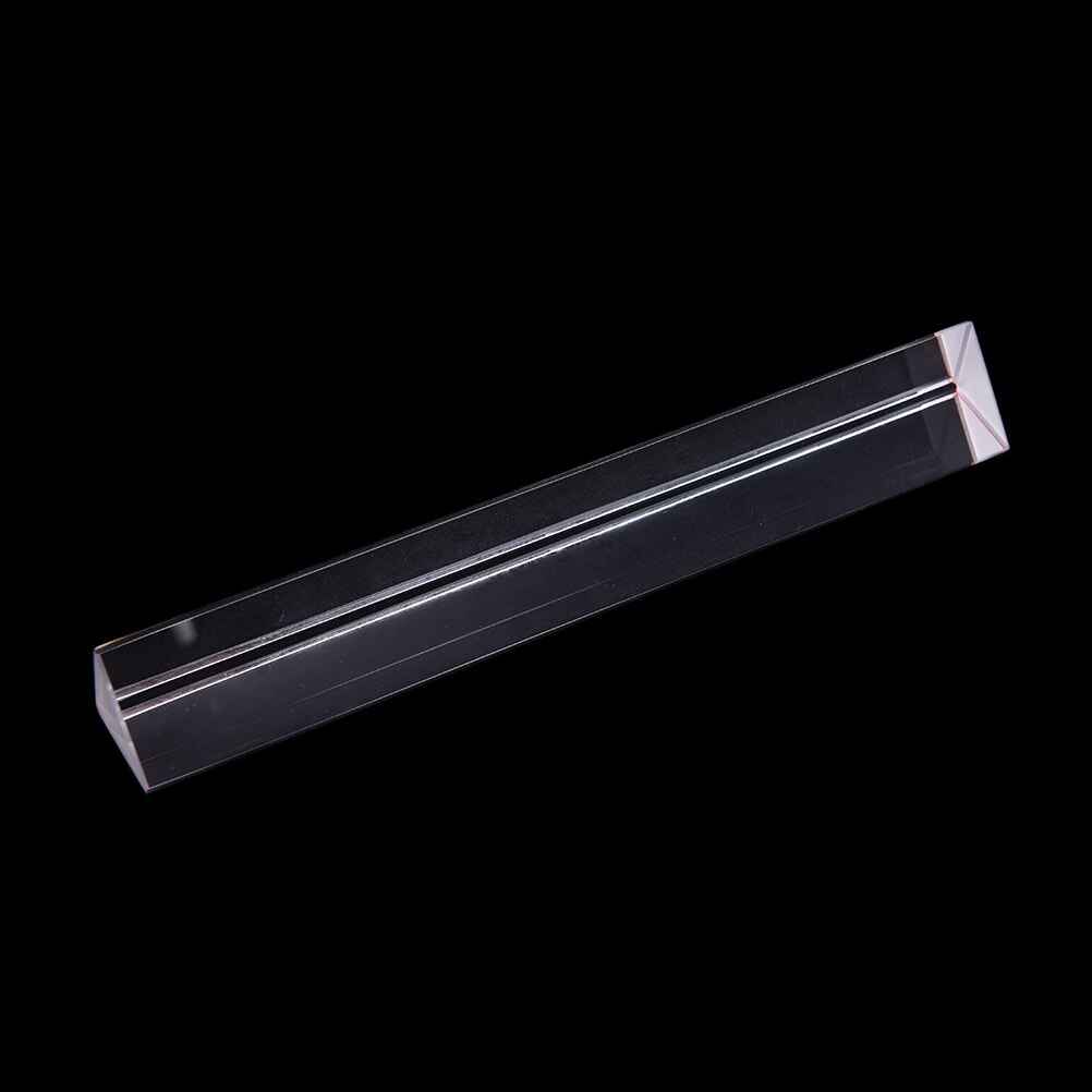 20CM Mini Prism Optical Glass Triple Triangular Prism Refractor Physics Experiment Office School Stationery Supplies