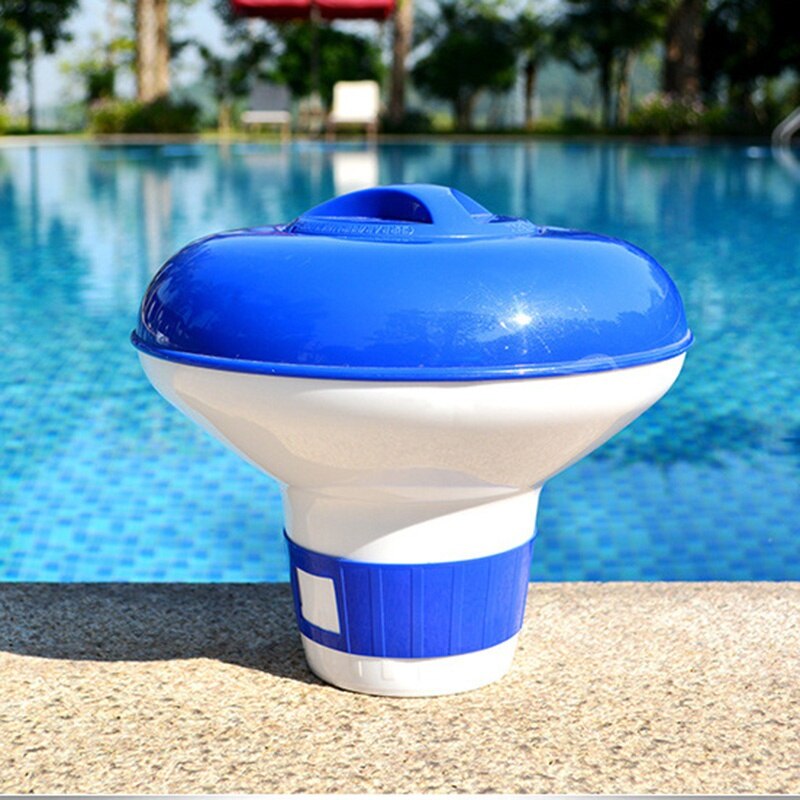 Nuttig Zwembad Dispenser Grote Blauwe Drijvende Zwembad Chloor Dispenser Zwembad Accessoires
