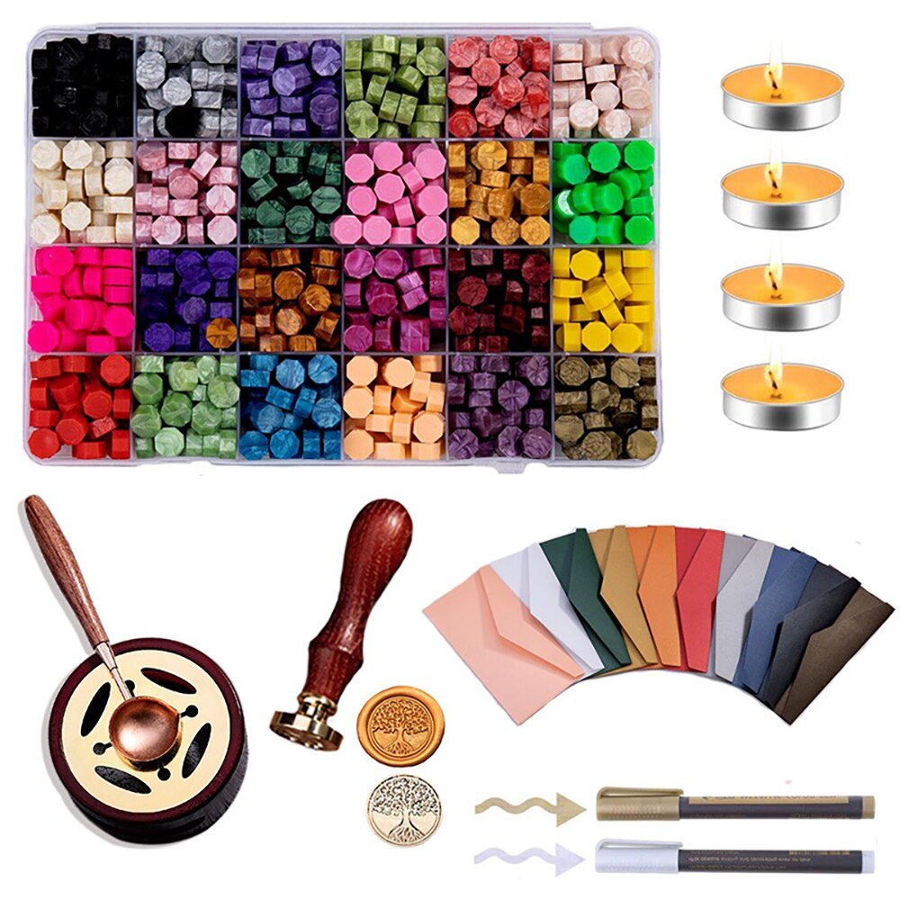 Wax Seal Pen Kit 12pcs, 12 Color Wax Seal Pen Set Metallic Marker Gold Silver Pens for Wax Seal Stickers Décor Personalized Wax Seal Stamp, Suitable for All Color Wax Seal