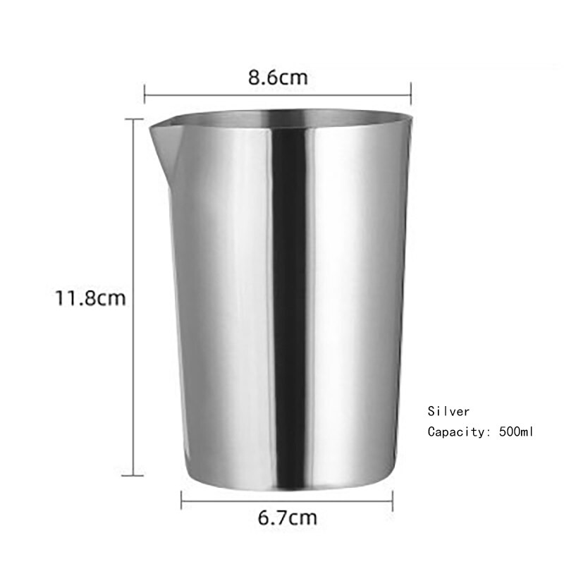 304 stainless steel cocktail shaker cocktail shaker: Silver