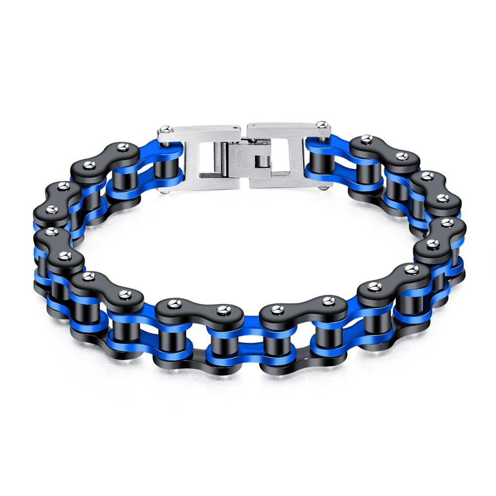 Grier Biker Fiets Kleur Motorcycle Chain Armband Punk Titanium Stalen Armband Mannen Armband Sieraden: 4