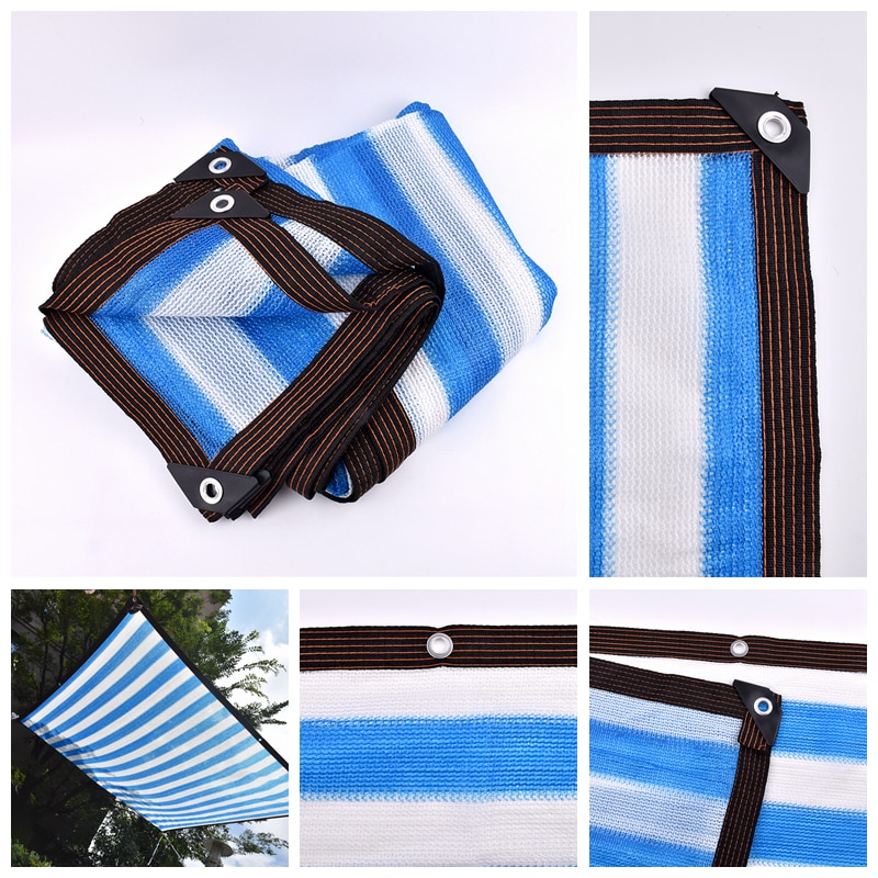 HDPE Anti-UV Shading Net Outdoor Awning Sunshade Net Greenhouse Succulent Plant Cover Swimming Pool Shade Sail 85% Shading Rate