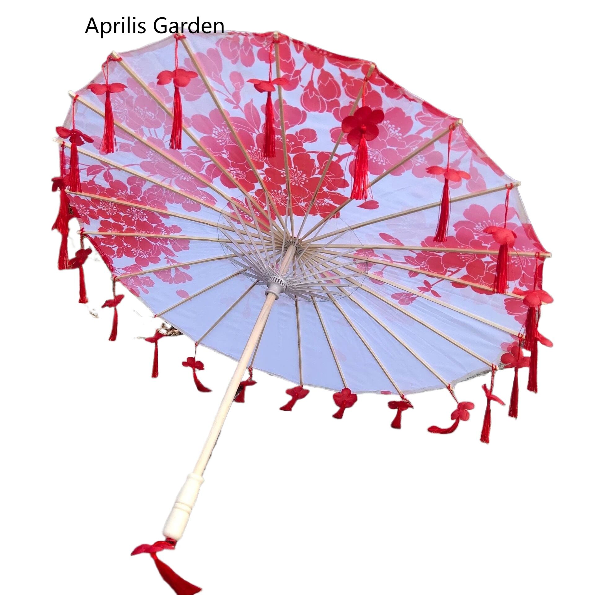 82cm Chinese Dance Performance Lace Car Umbrella Shade Classical Hanfu Oil Paper Umbrella Fairy Ancient Parasol Paraguas Inverso: Orange