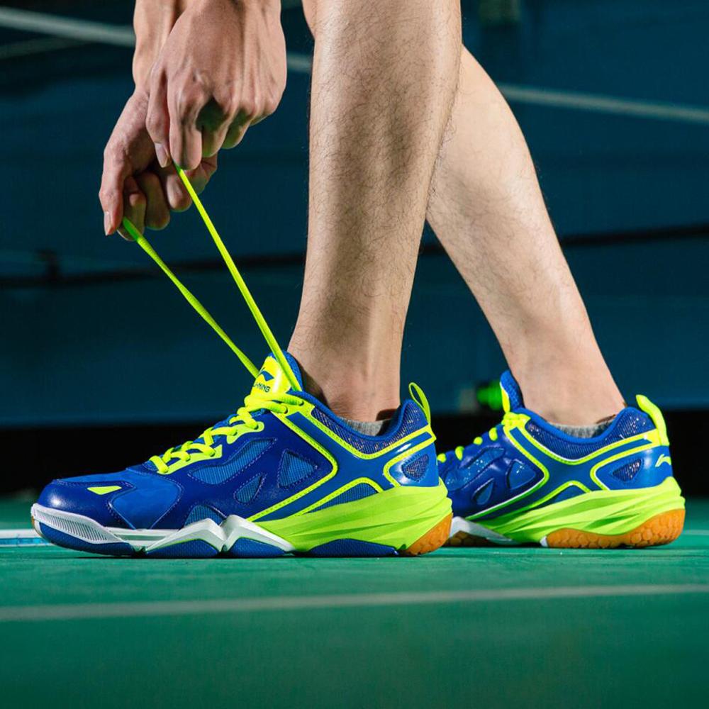 Li-Ning Men STRIKER Badminton Shoes Training Sneakers Comfort Antiskid LiNing li ning Sport Shoes AYTM005