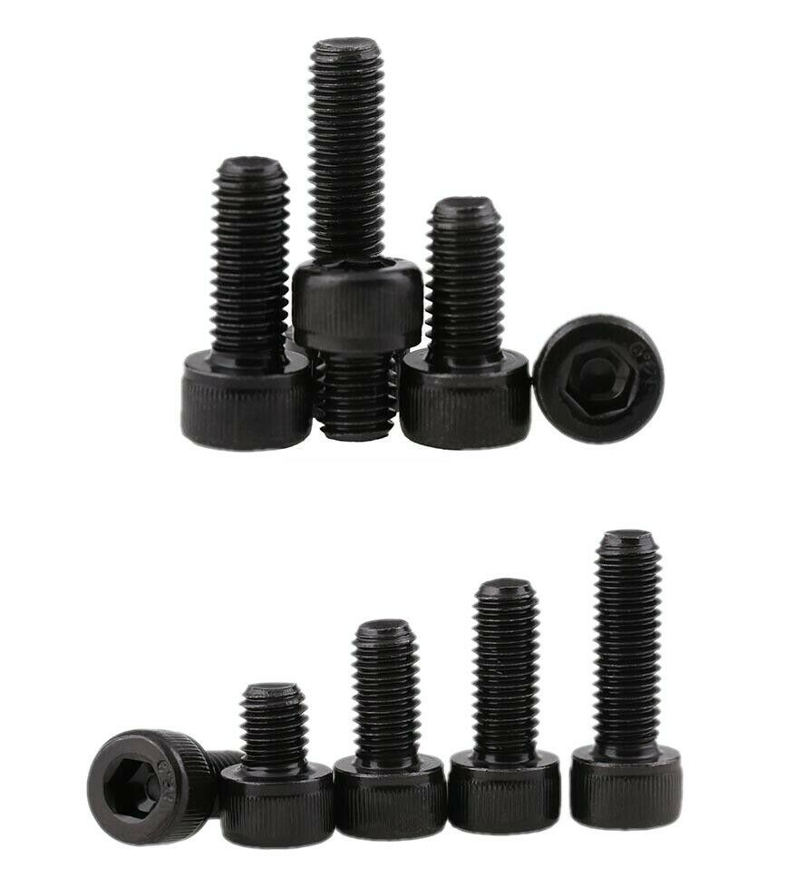 10 stuks  m4 zwarte inbusschroeven 12.9 hoge sterkte cilinderkopbouten volledige draad