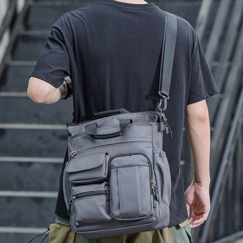 Male Bag Tote-Bag Messenger-Bags Handbag-Capacity Vintage High Casual Men Casual Men Shoulder Bag