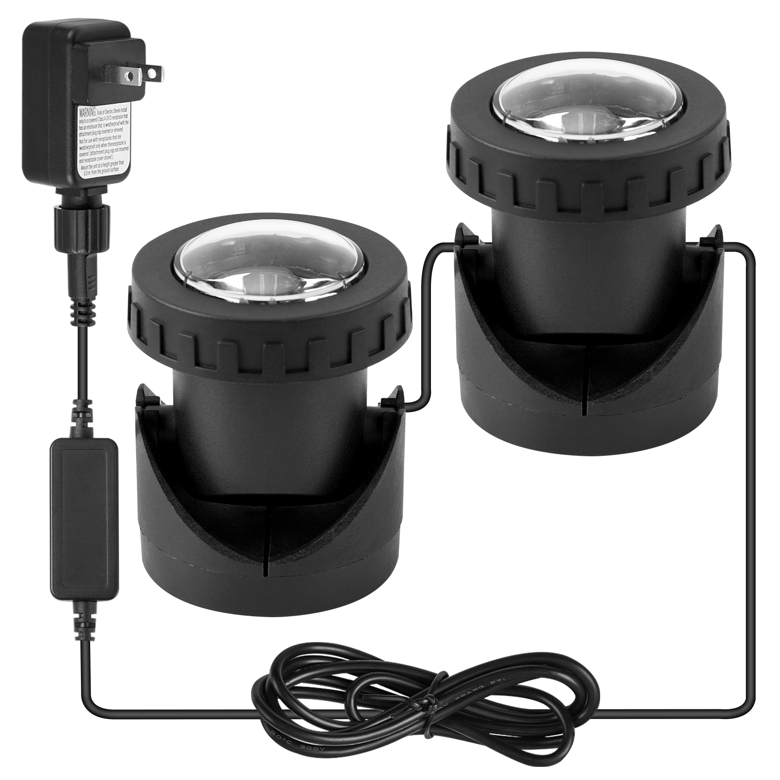 Luces LED sumergibles RGB, 1/2/3/4, impermeables IP68, fuente subacuática, punto de estanque, lámpara de paisaje de piscina regulable: Rojo / 16-20 W