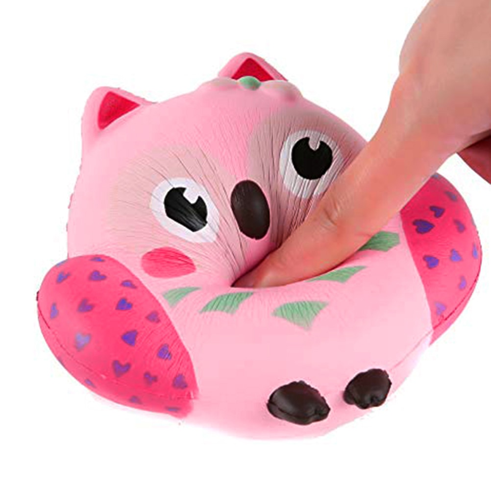 Doux en hausse Jumbo spongieux Antistress Kawaii dessin animé hibou parfumé presser enfants Squishys jouet soulagement du Stress décompression jouets #40