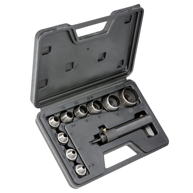 10 stuks zware holle ponsset, pakking, leer, rubber, ponsen, doe-het-zelf, leerbewerking, perforeergereedschap, gereedschap om te ponsen
