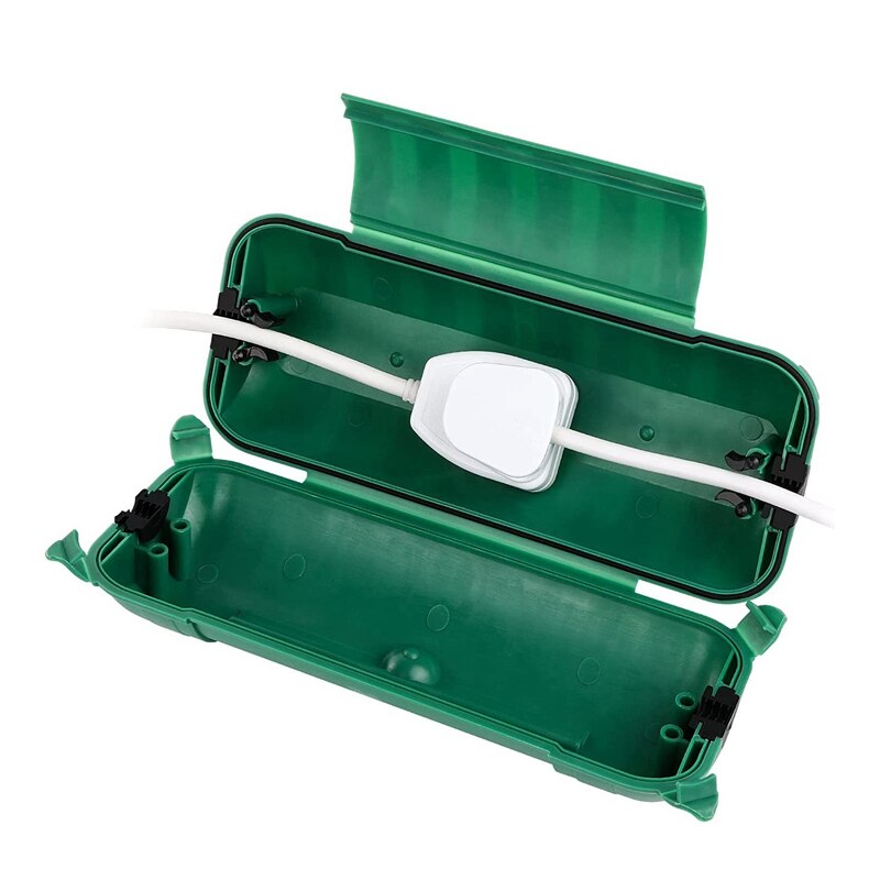 Extension Cord Safety Cover, IP44 Waterproof Connection Box, Weatherproof Enclosure Seal To Protect Outdoor Plug: Default Title