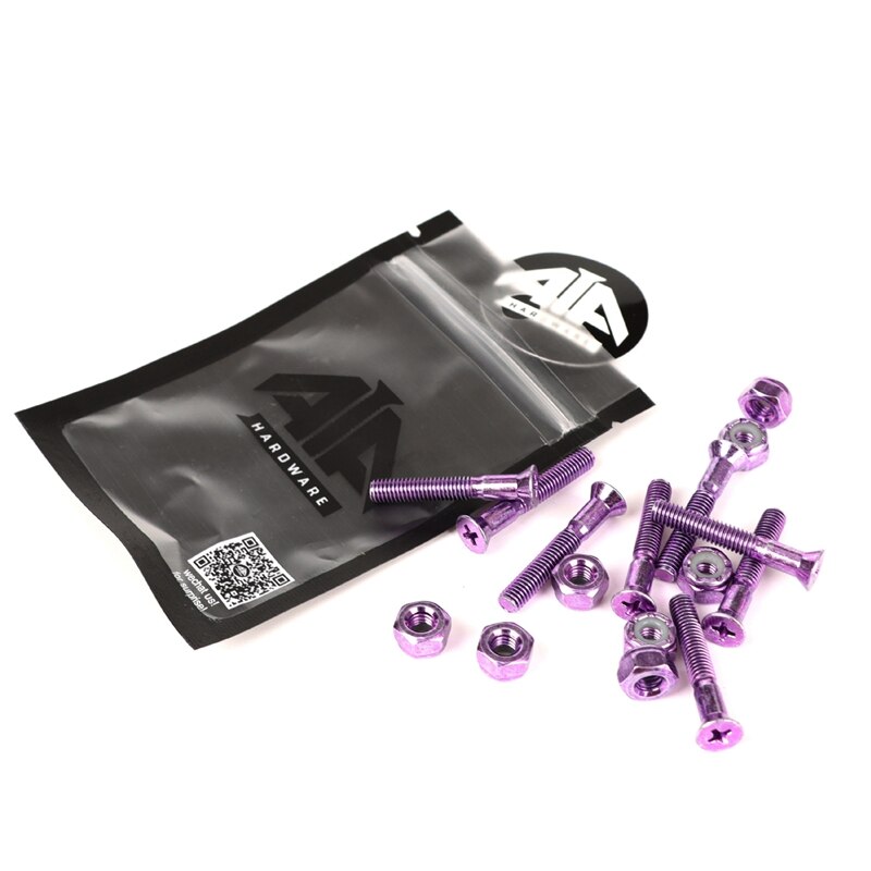 AKAGEAR 8Pcs Skateboard Screws for Installing Trucks Skateboarding Truck Gilt Screws Hardware