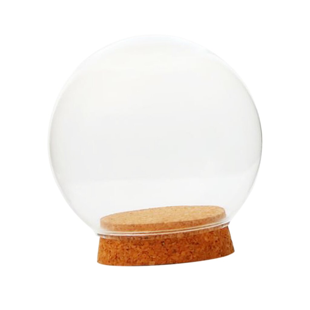 Ręcznie dmuchane szkło w kształcie jajka okrągłe bańki Terrarium szklana kula piłka miniaturowe mikro element dekoracji krajobrazu nowoczesny kontener pokrywka wazon butelka: 15 cm