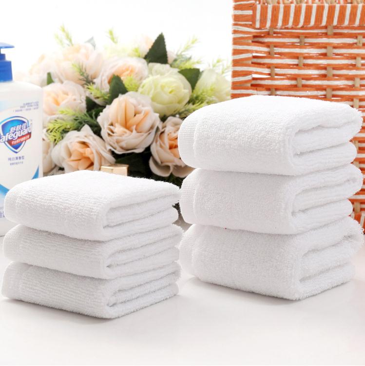 Zachte witte goedkope gezicht towel kleine handdoeken keuken towel hotel restaurant kleuterschool katoen towel